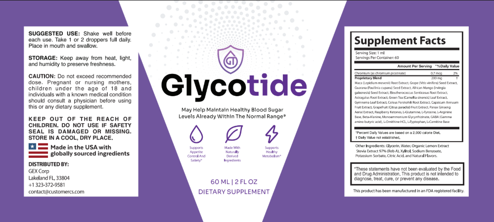 GlycoTide official 2026 bottle